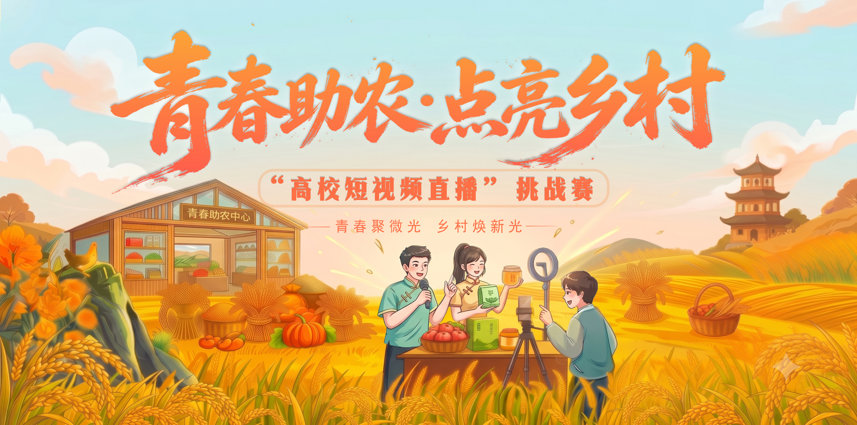 青春助农 点亮乡村“高校短视频直播”挑战赛